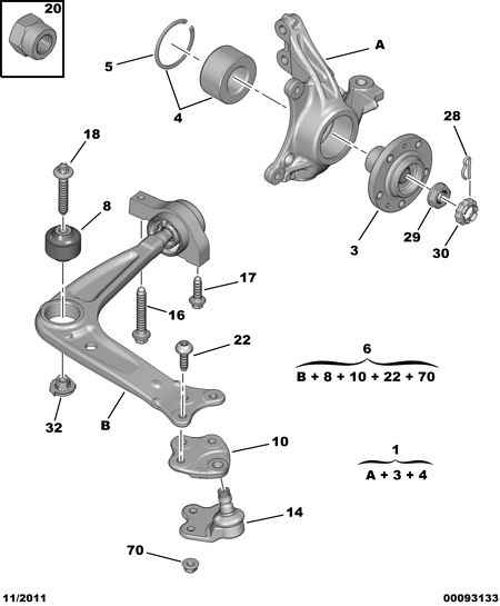 PEUGEOT 96 775 489 80 - Sospensione a ruote indipendenti www.autoricambit.com