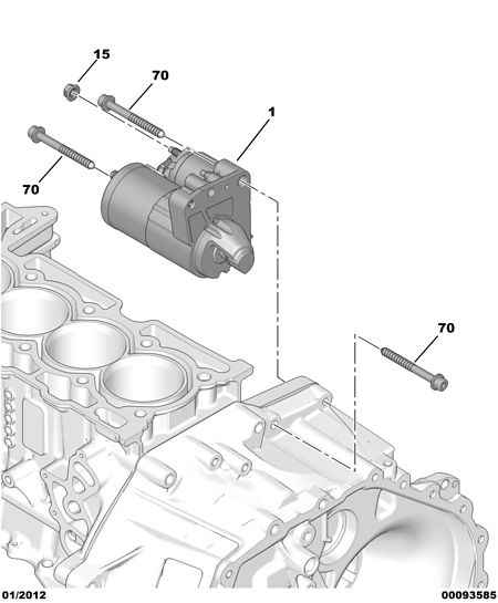 PEUGEOT V7 645 590 80 - Motorino d'avviamento www.autoricambit.com