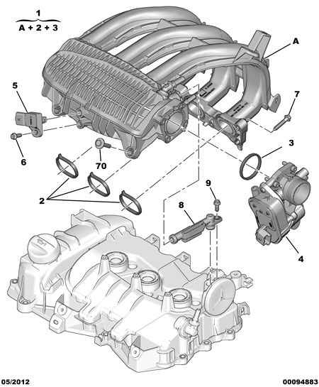 PEUGEOT 96 703 619 80 - Sensore, Temperatura aria aspirata www.autoricambit.com