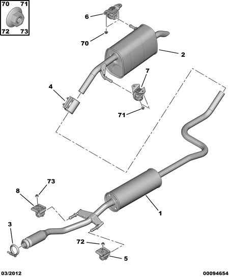 PEUGEOT 16 085 238 80 - Silenziatore posteriore www.autoricambit.com