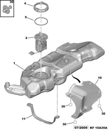 PEUGEOT 1525 Y3 - Gruppo alimentazione carburante www.autoricambit.com