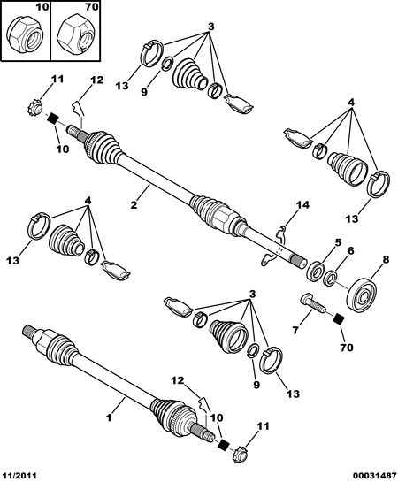 CITROËN/PEUGEOT 3272 AH - Kit giunti, Semiasse www.autoricambit.com