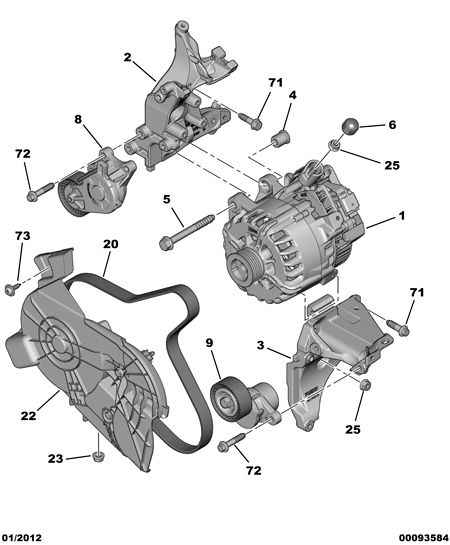 DS 98 018 752 80 - Tendicinghia, Cinghia Poly-V www.autoricambit.com