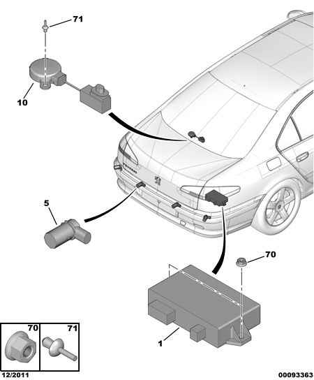 CITROËN/PEUGEOT 6590 01 - Sensore, Assistenza parcheggio www.autoricambit.com