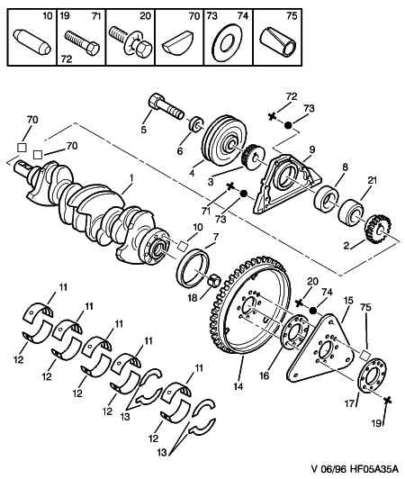 CITROËN 0515.H6 - Puleggia cinghia, Albero a gomiti www.autoricambit.com