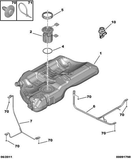 CITROËN (DF-PSA) 1525 Z3 - Indicatore, Livello carburante www.autoricambit.com