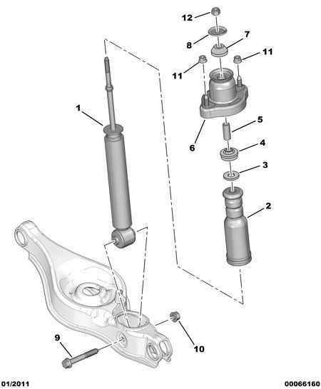 PEUGEOT 5166 98 - Kit parapolvere, Ammortizzatore www.autoricambit.com