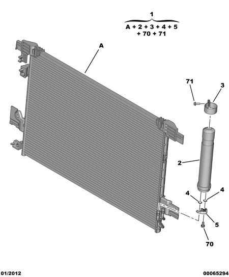 CITROËN/PEUGEOT 6455 FK - Essiccatore, Climatizzatore www.autoricambit.com