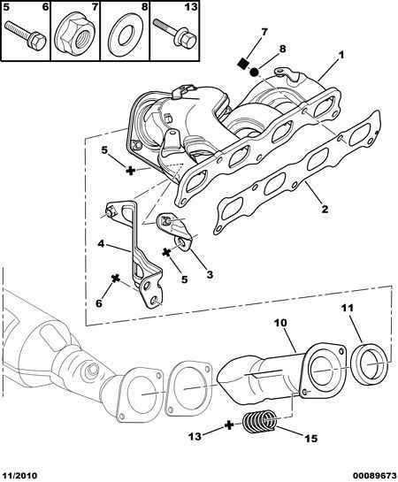 CITROËN/PEUGEOT 1718.35 - Bullone, Imp. gas scarico www.autoricambit.com