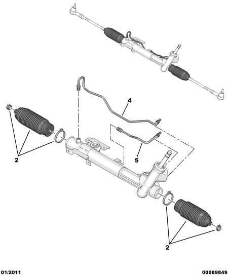 PEUGEOT 4066 84 - Kit soffietto, Sterzo www.autoricambit.com