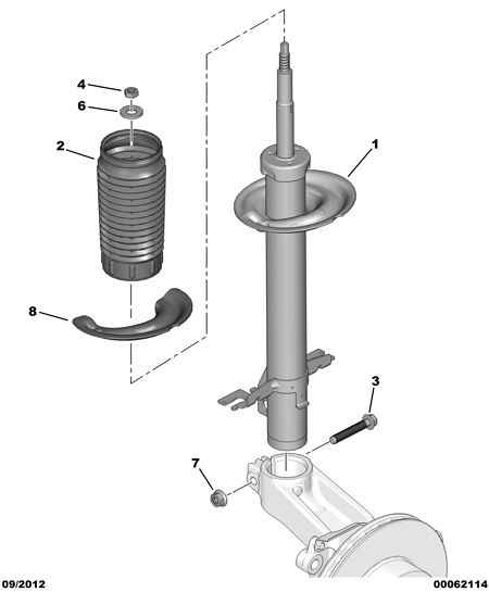 FIAT 5033 A6 - Kit parapolvere, Ammortizzatore www.autoricambit.com