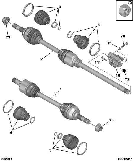 CITROËN 3272 PG - Kit giunti, Semiasse www.autoricambit.com