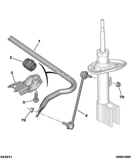 DS 5094 87 - ANTI ROLL BAR BEARING www.autoricambit.com