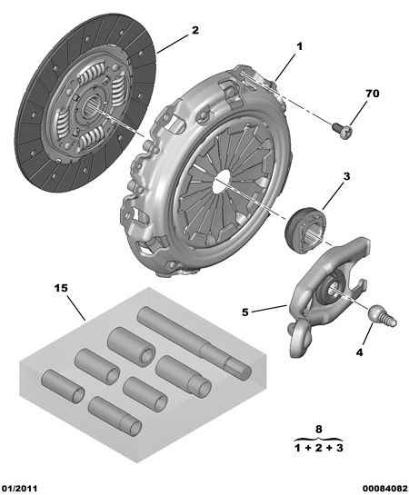 Opel 2050 R7 - Kit frizione www.autoricambit.com