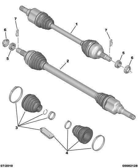 CITROËN 3272 KY - Kit giunti, Semiasse www.autoricambit.com