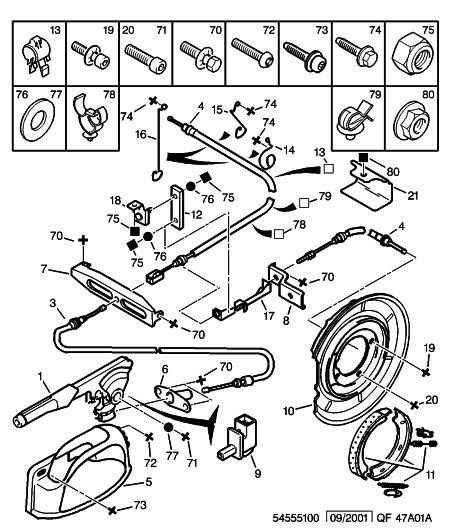 FIAT 4745 F2 - Cavo comando, Freno stazionamento www.autoricambit.com