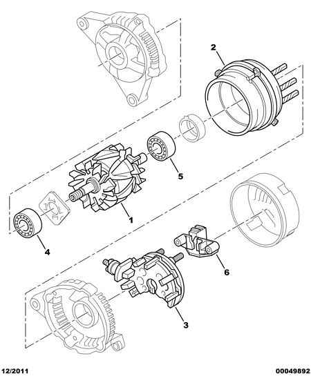 CITROËN 5761.96 - Regolatore di tensione del generatore www.autoricambit.com