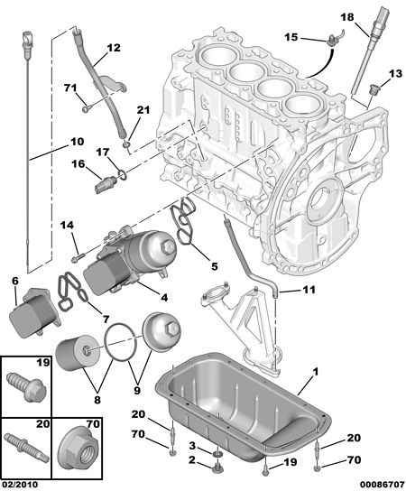 PEUGEOT 1174.85 - Asta controllo livello olio www.autoricambit.com