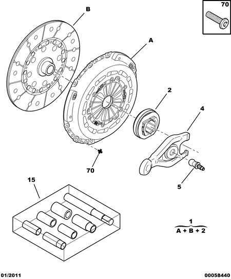 PEUGEOT 2052.G7 - Kit frizione www.autoricambit.com