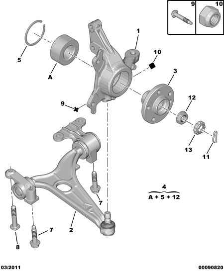 CITROËN 3345 54 - Kit cuscinetto ruota www.autoricambit.com