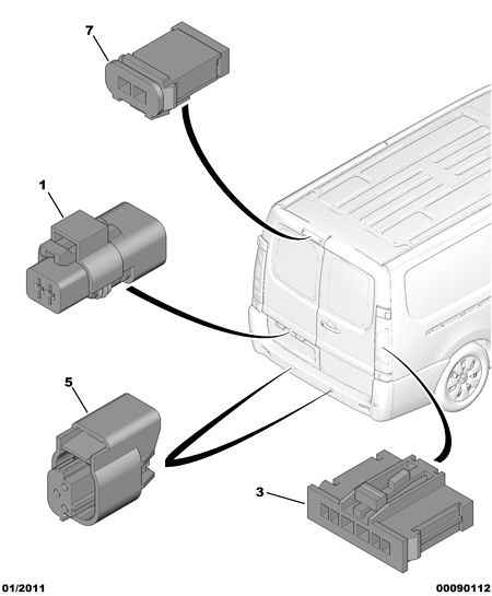 PEUGEOT 16 062 487 80 - Kit riparazione cavi, Luce posteriore www.autoricambit.com