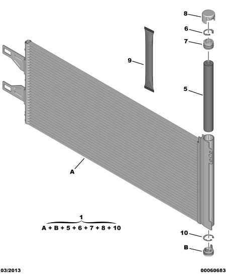 FIAT 16 101 367 80 - Condensatore, Climatizzatore www.autoricambit.com