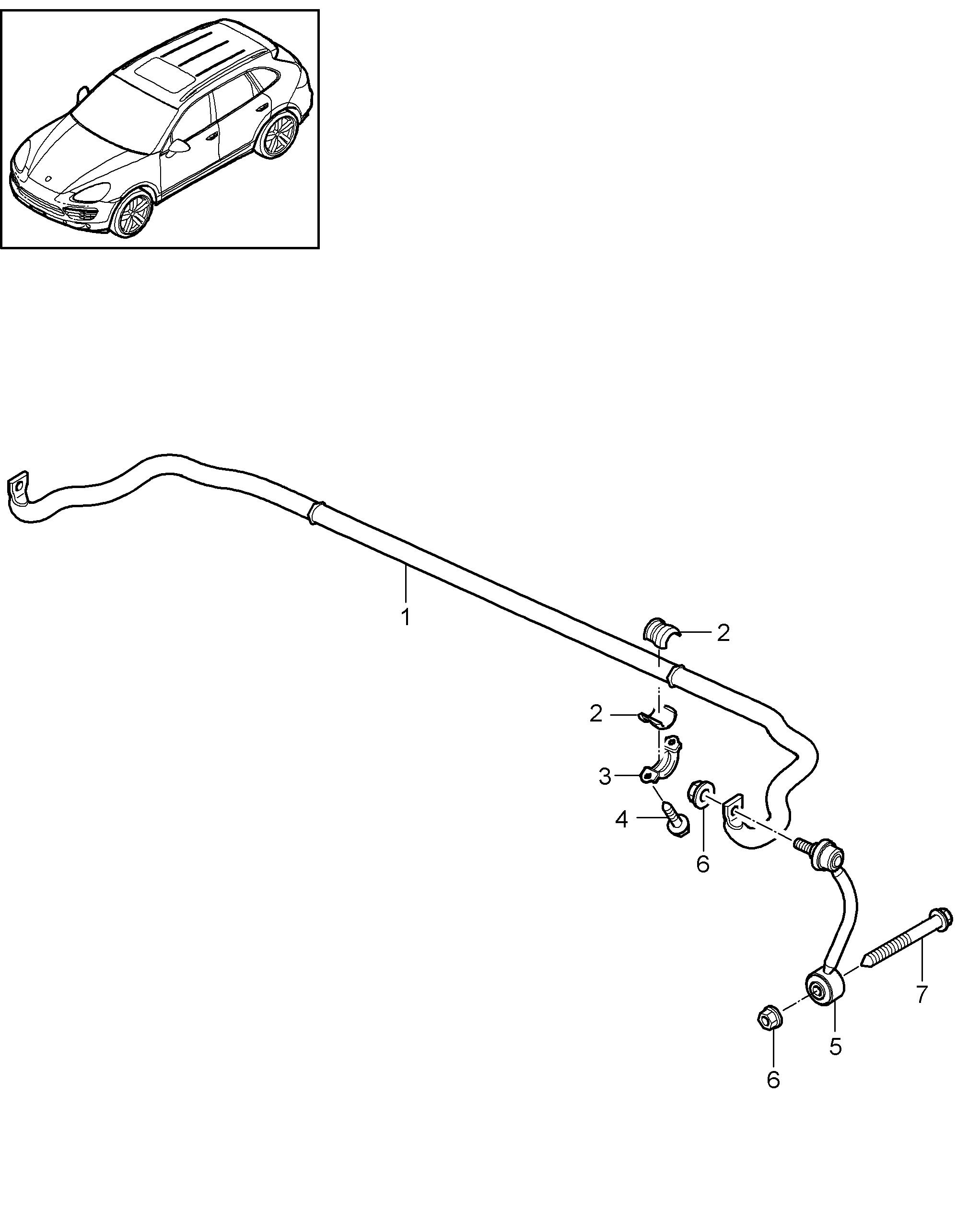 VW 95533306921 - Asta/Puntone, Stabilizzatore www.autoricambit.com