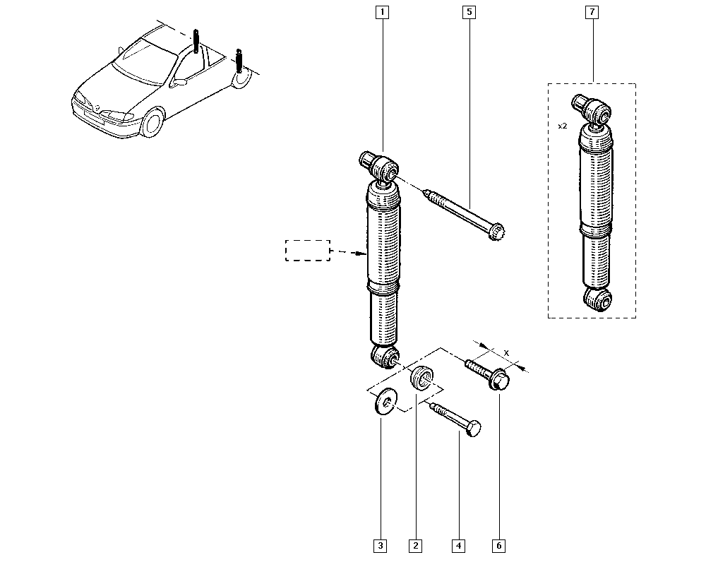 RENAULT 7701479292 - Ammortizzatore www.autoricambit.com