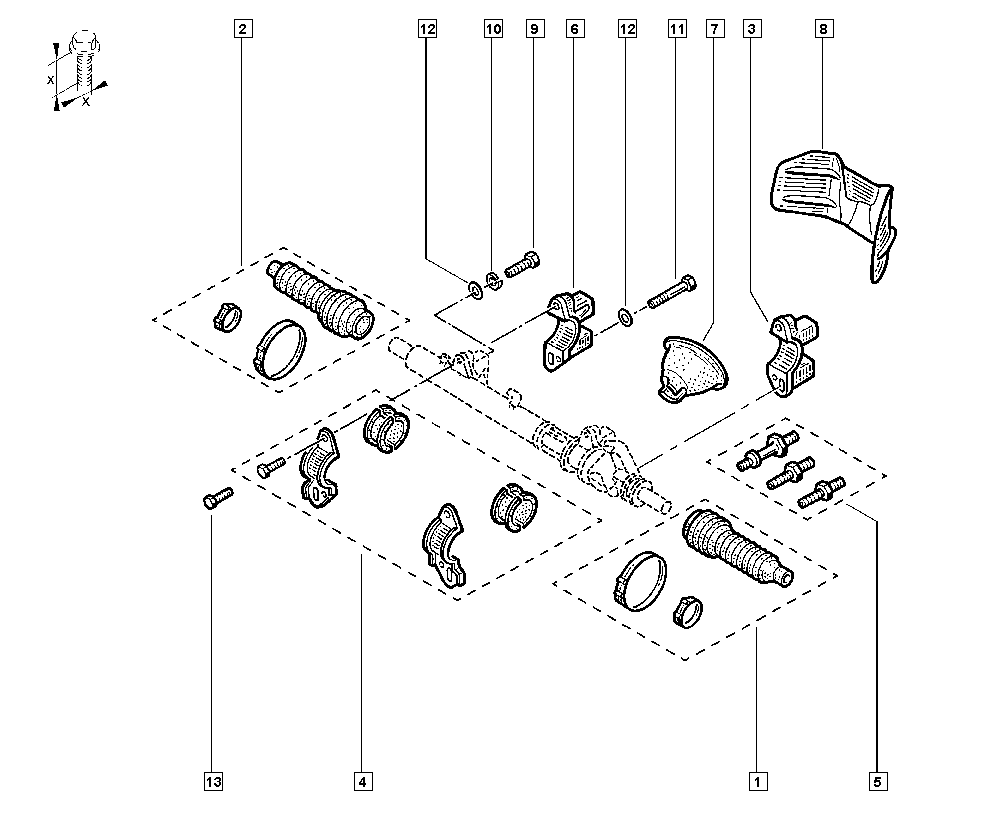 RENAULT 7701469486 - Kit soffietto, Sterzo www.autoricambit.com