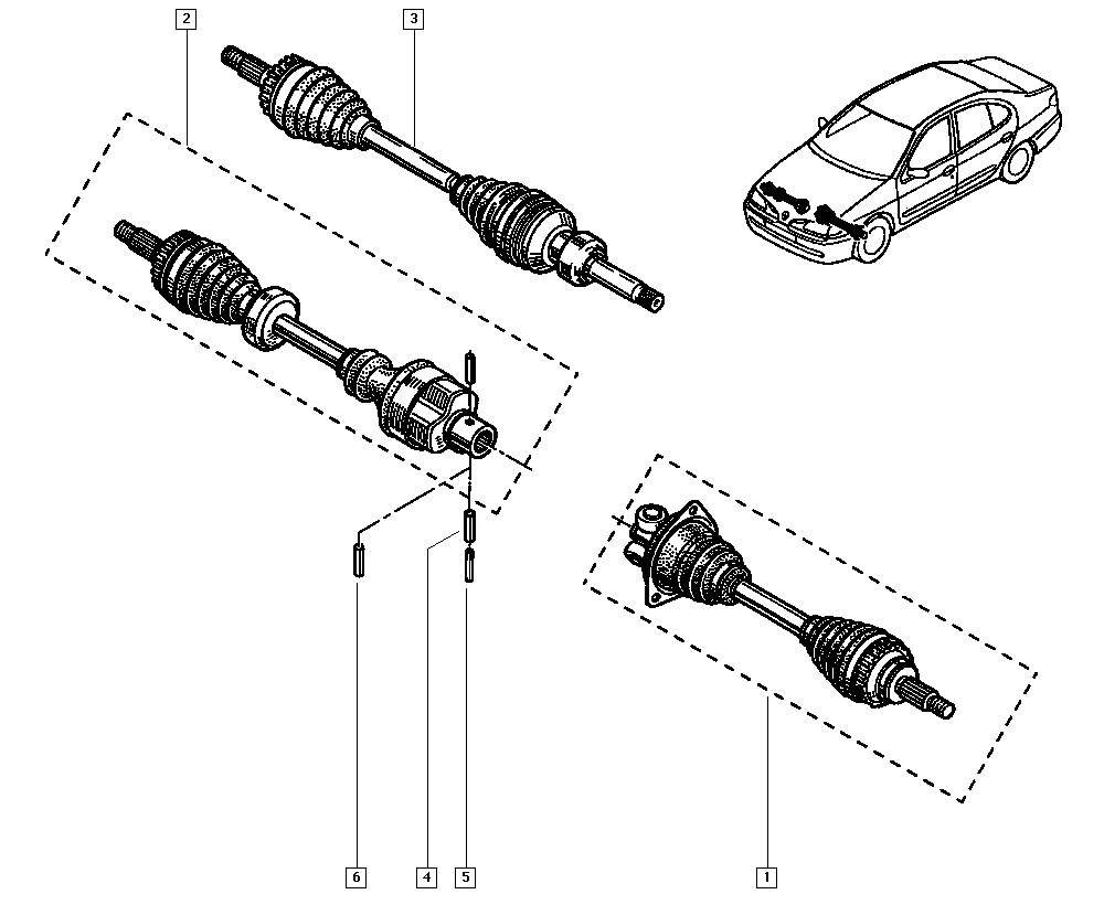 RENAULT 8200168513 - Albero motore/Semiasse www.autoricambit.com