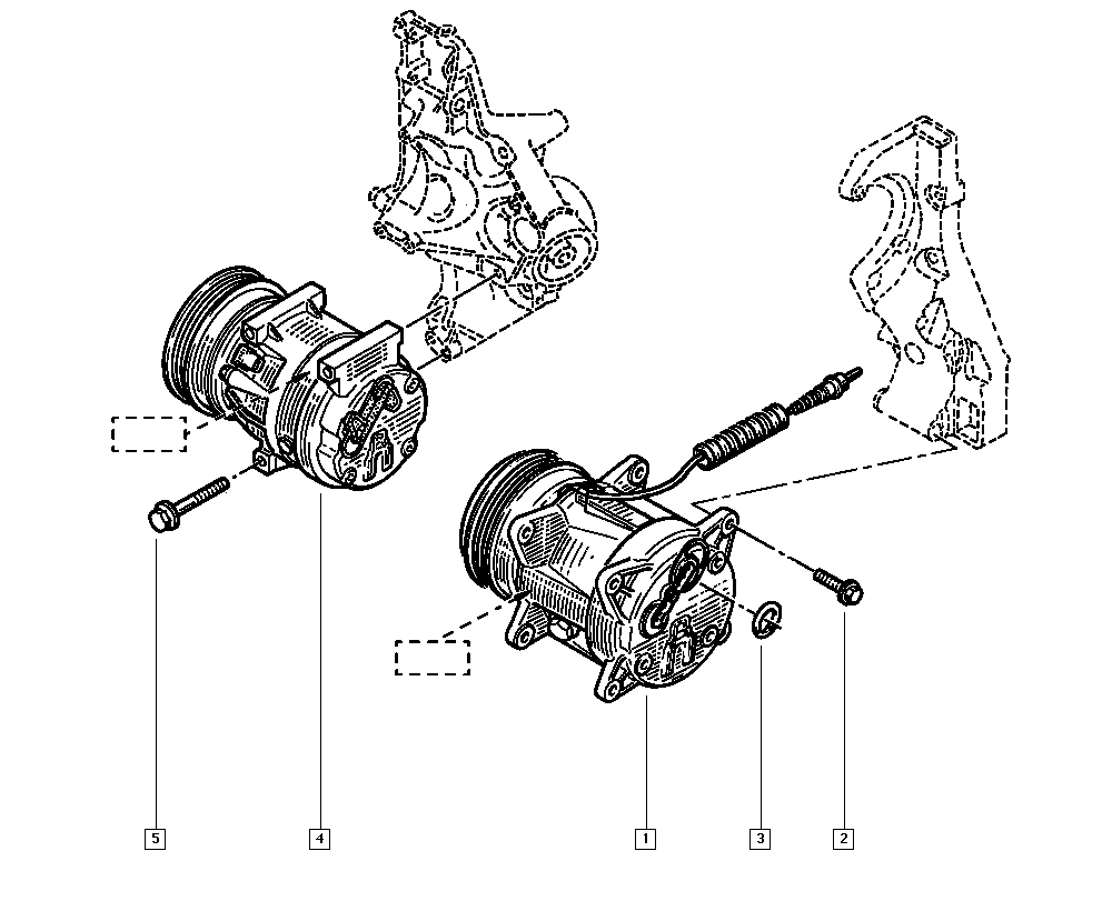 RENAULT 77 00 103 536 - Compressore, Climatizzatore www.autoricambit.com