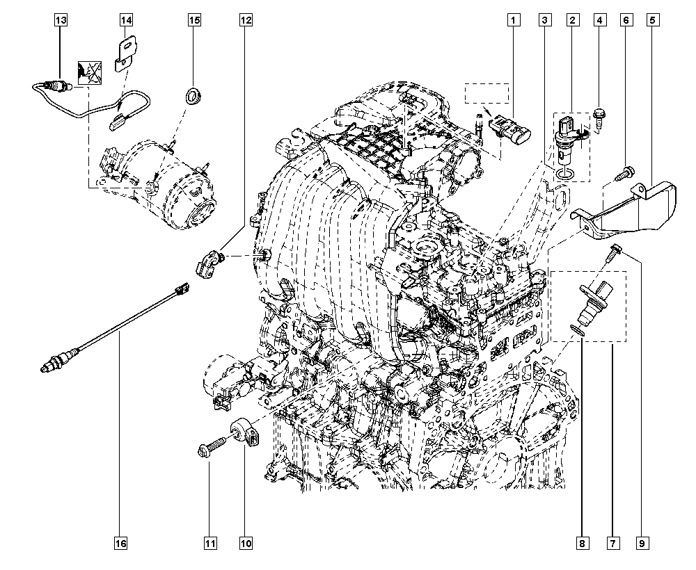 RENAULT 23 46 015 900 - Sensore di detonazione www.autoricambit.com