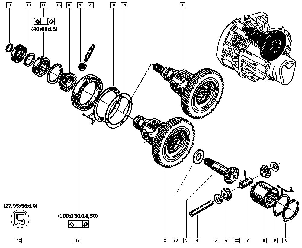 RENAULT 7703090549 - Supporto, Cambio manuale www.autoricambit.com