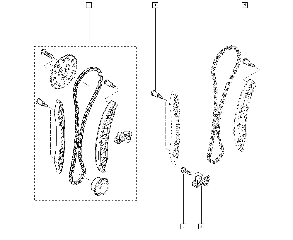 RENAULT 130C11053R - Kit catena distribuzione www.autoricambit.com