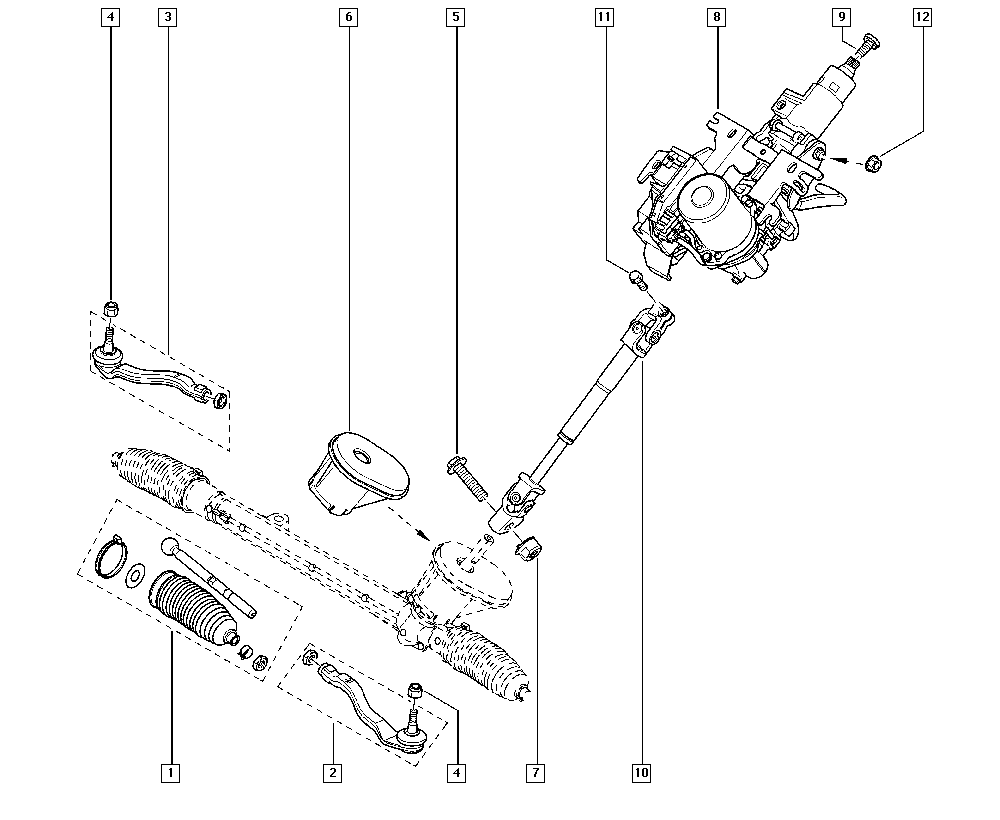 RENAULT 77 01 478 406 - Giunto assiale, Asta trasversale www.autoricambit.com