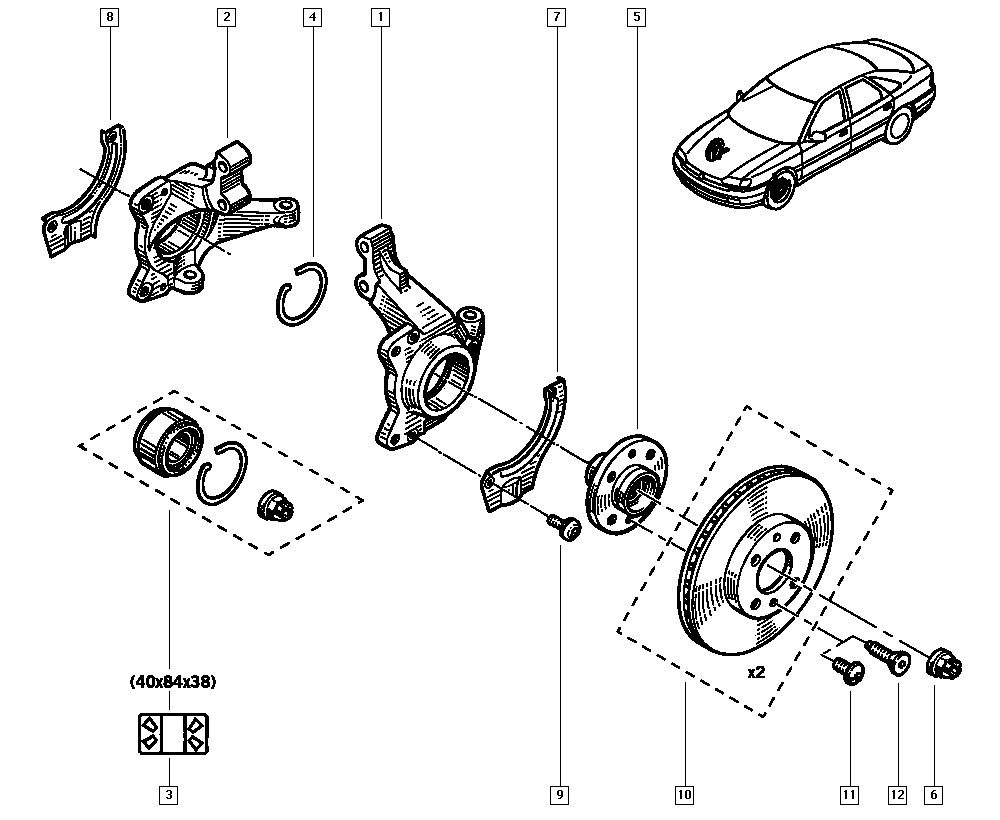 VAG 7701205780 - Kit cuscinetto ruota www.autoricambit.com