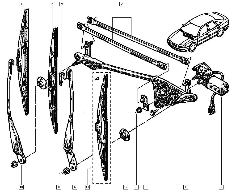 RENAULT 7711170183 - Spazzola tergi www.autoricambit.com