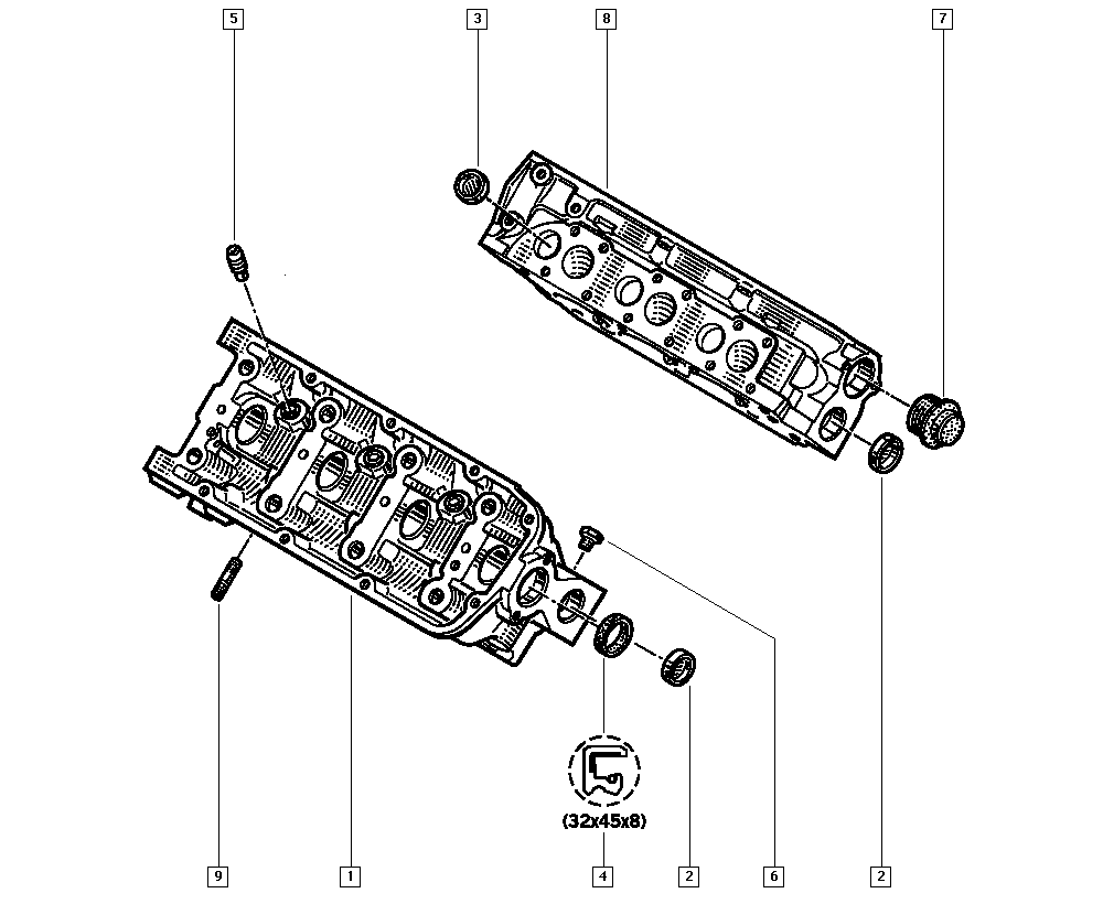 RENAULT 77 00 737 124 - Anello tenuta, Stelo valvola www.autoricambit.com