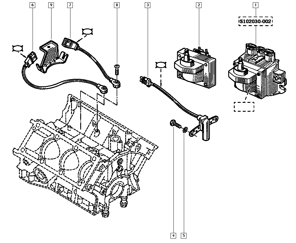 RENAULT 96 12 765 780 - Sensore di detonazione www.autoricambit.com