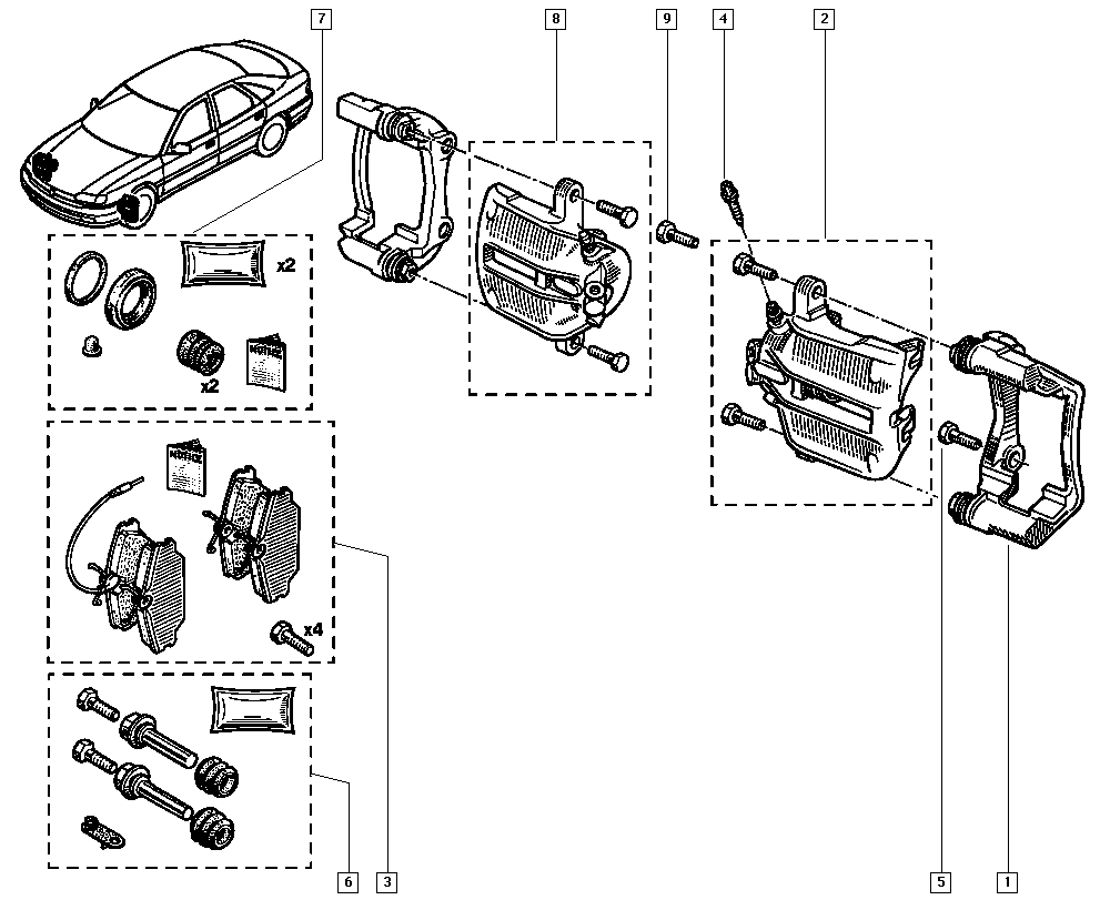 RENAULT 410601531R - Kit pastiglie freno, Freno a disco www.autoricambit.com