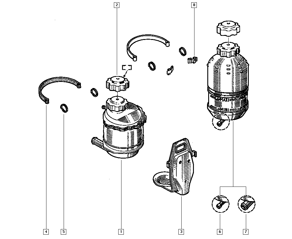 RENAULT 77 01 203 219 - Serbatoio compensazione, Refrigerante www.autoricambit.com