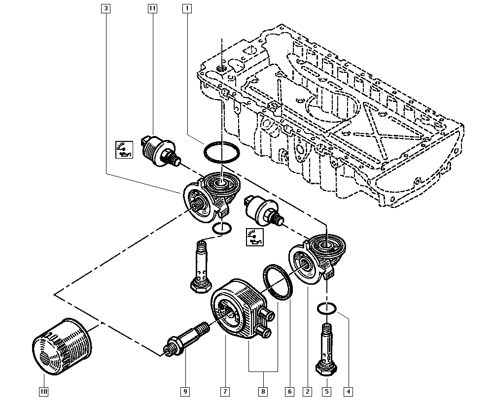 RENAULT 77 00 720 978 - Filtro olio www.autoricambit.com