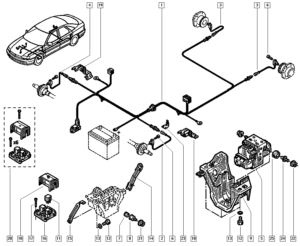 RENAULT 7701044882 - Kit centralina www.autoricambit.com