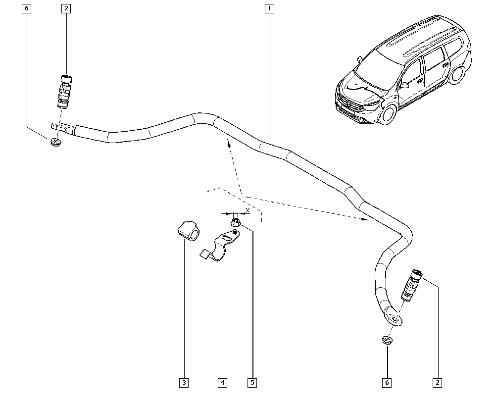 NISSAN 8200277960 - Asta/Puntone, Stabilizzatore www.autoricambit.com