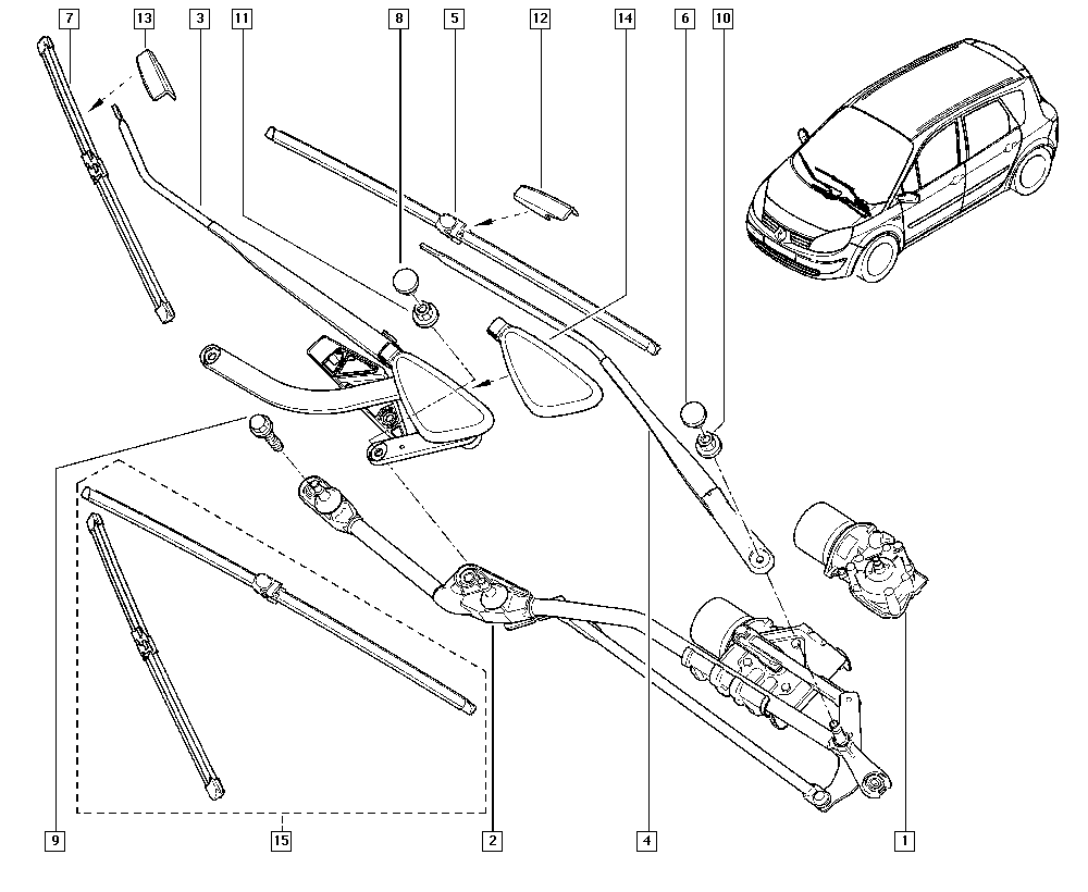 RENAULT 77 01 056 012 - Spazzola tergi www.autoricambit.com