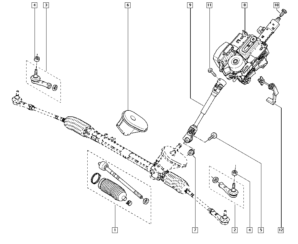 RENAULT 7701475841 - Giunto assiale, Asta trasversale www.autoricambit.com