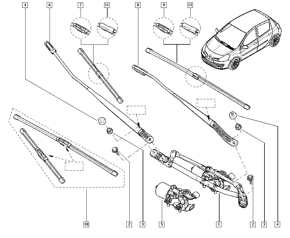 RENAULT 7701071168 - Spazzola tergi www.autoricambit.com