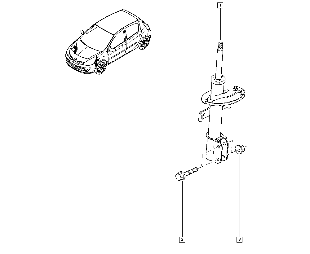 RENAULT 82 00 676 026 - Ammortizzatore www.autoricambit.com