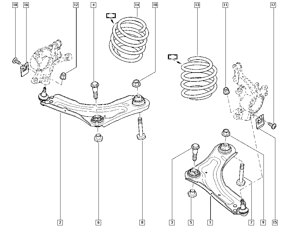 RENAULT 54 50 161 01R* - Sospensione a ruote indipendenti www.autoricambit.com