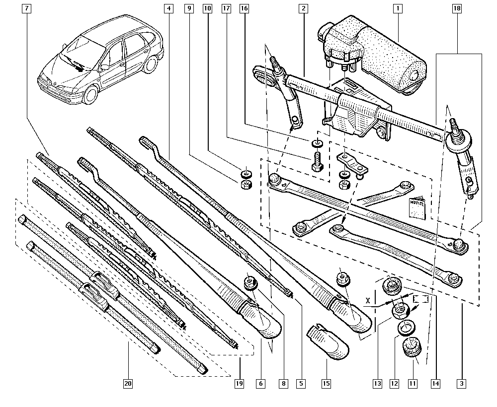 RENAULT 77 11 210 132 - Spazzola tergi www.autoricambit.com